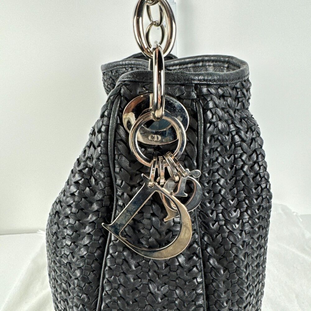 Christian Dior Lady Dior Soft Hobo 2007 Collection by John Galliano Black Y2K - Picture 5 of 16
